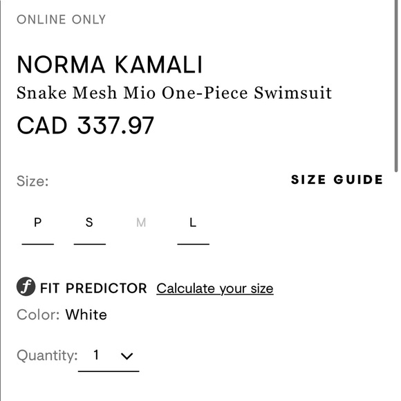Snake Mesh Mio One Piece in White - Norma Kamali - Picture 4 of 4